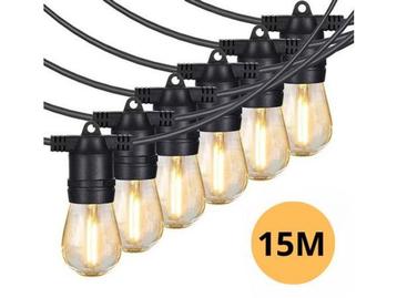 Veiling - JPro Big 15 Warm/Wit Lichtsnoer op Netstroom 5,5 M, Nieuw