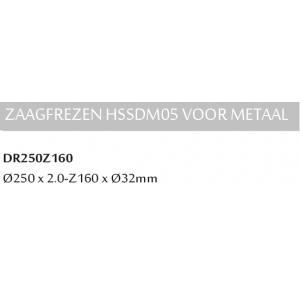 Drelux dr250z160 fraise à scie hssdm05 pour métal Ø250 -, Bricolage & Construction, Outillage | Autres Machines