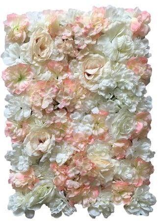 Flowerwall 40x60 cm 9 peach zalm wittinten rozen en, Hobby en Vrije tijd, Knutselen, Nieuw