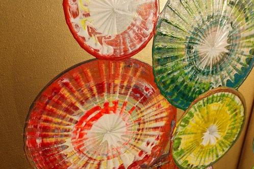 Ksavera - Gold Abstract painting A1280 - impasto triptych -, Huis en Inrichting, Overige Huis en Inrichting