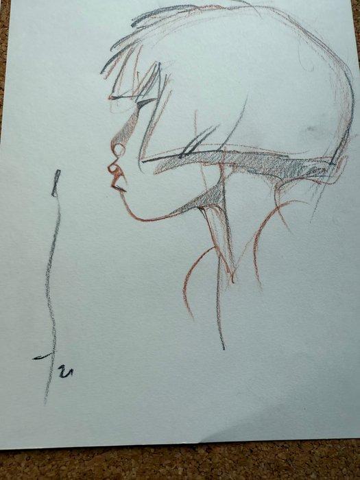 Michetz, Marc - Geisha - 2 Gesigneerde originele tekeningen, Boeken, Stripverhalen