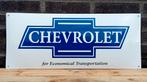 Chevrolet rechthoekig wit, Collections, Marques & Objets publicitaires, Verzenden