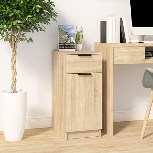 vidaXL Bureaukast 33,5x50x75 cm bewerkt hout sonoma, Huis en Inrichting, Kasten | Overige, Nieuw, Verzenden