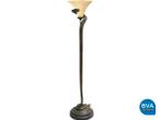 Online Veiling: Bronze vloerlamp met glaskap|65330