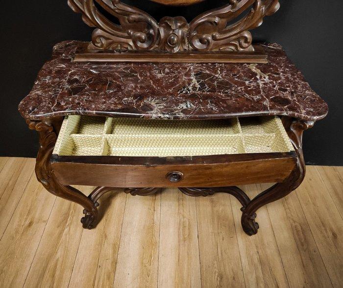 Credenza - Hout, Marmer, Antiek en Kunst, Antiek | Overige Antiek