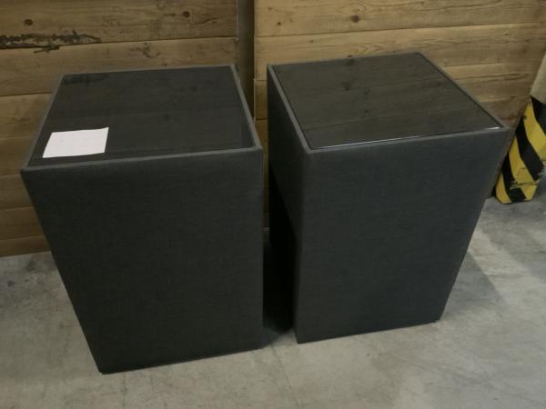 Veiling - Set van 2 nachtkastjes antraciet, Maison & Meubles, Chambre à coucher | Tables de chevet