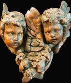 sculptuur, Baroque Angels -17th/18th Century - 28 cm - Hout