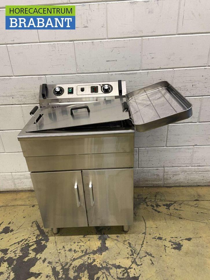 RVS Visfriteuse Oliebolfriteuse Friteuse Frituur 23 liter, Zakelijke goederen, Horeca | Keukenapparatuur, Ophalen of Verzenden