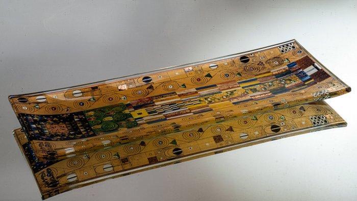 Goebel - Gustav Klimt - Pot - Schaal Stoclet Fries - 30,5, Antiek en Kunst, Antiek | Glaswerk en Kristal
