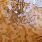 Lamp - Vernikkeld messing, Opaline glas