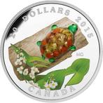 Canada. 20 Dollars 2015 Murano Turtle With Broadleaf, Postzegels en Munten, Munten | Europa | Niet-Euromunten