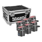BeamZ Professional Uplight Set, 6 stuks in flightcase, Verzenden