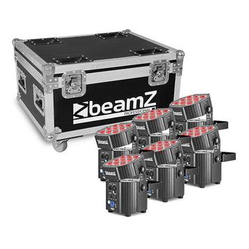 BeamZ Professional Uplight Set, 6 stuks in flightcase disponible aux enchères