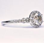 Ring - 14 karaat Witgoud Diamant (Natuurlijk) - Diamant, Handtassen en Accessoires, Ringen, Nieuw