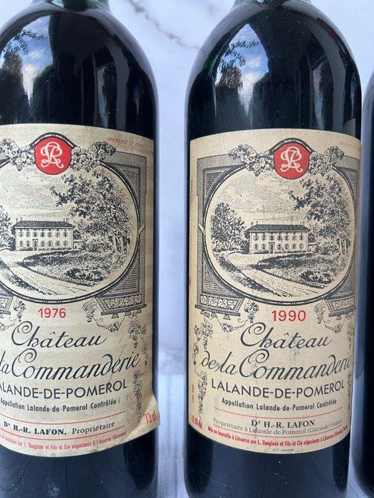 1976 , 1990 & 1997 x 2 Chateau de la Commanderie -, Verzamelen, Wijnen