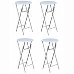 4x Bartafels Wit MDF | Tweede Kansje = TOP!, Verzenden, Nieuw, Viking Choice, Vrijstaand