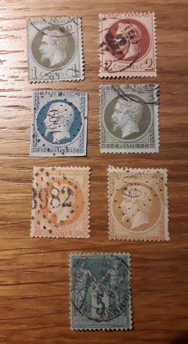 Frankrijk 1852/1881 - Lotto Postzegels Napoleon III, Postzegels en Munten, Postzegels | Europa | Frankrijk