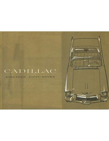 1957 CADILLAC PROGRAMMA BROCHURE ENGELS (USA)