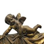 Cherub Motif with Rich Drapery - Lijst - Verguld brons