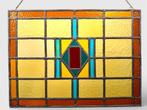 Jugendstil Glas-in-loodraam - 1900-1910 - 38×52 cm, Antiek en Kunst