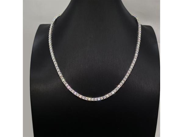 Veiling - Witte tenniscollier met briljanten van 12.50 carat, Bijoux, Sacs & Beauté, Colliers