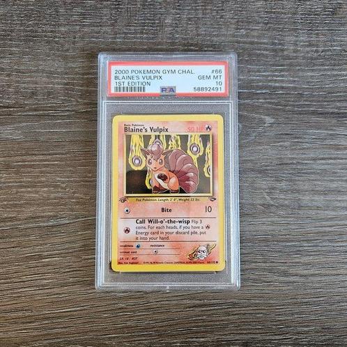 Pokémon - 1 Graded card - Gym Challenge - Blaines Vulpix -, Hobby en Vrije tijd, Verzamelkaartspellen | Pokémon