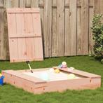 vidaXL Zandbak met deksel 111x111x19,5 cm massief, Verzenden, Nieuw