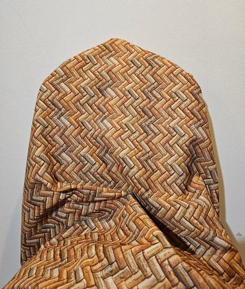 Geseald stof met kurken doppen - 400x157cm - Wine Design -, Antiek en Kunst, Antiek | Tapijten, Tafelkleden en Textiel