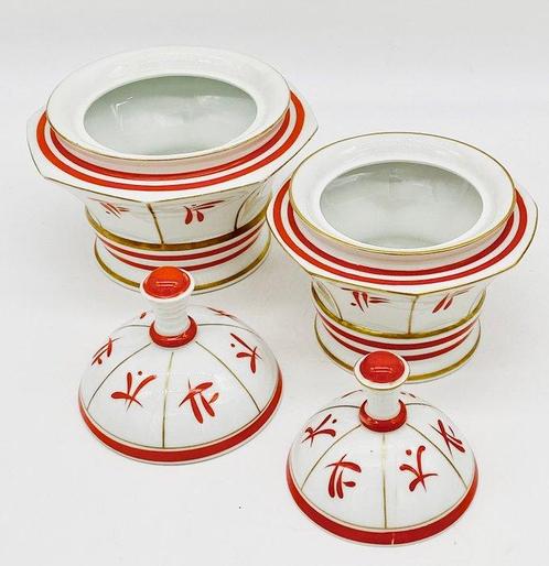 C.T. Altwasser, Germany - Pot (2) - Boîte à couvercle, Antiek en Kunst, Antiek | Glaswerk en Kristal