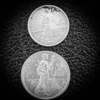 Roemenië. Carol I. Set of 2 coins: 1 Leu & 2 Lei 1910