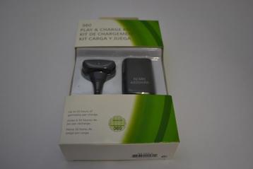XBOX 360 Play &amp; Charge Kit (Black) beschikbaar voor biedingen