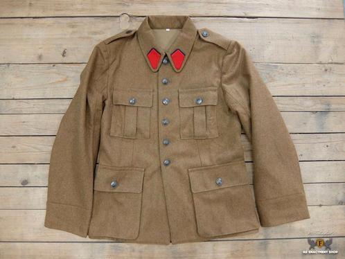 Replica van het Belgische wollen vest WO2, veldjas, ww2, Collections, Objets militaires | Seconde Guerre mondiale, Enlèvement ou Envoi