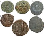 Byzantijnse Rijk Lot of 3 Æ Folles  (Zonder Minimumprijs), Postzegels en Munten