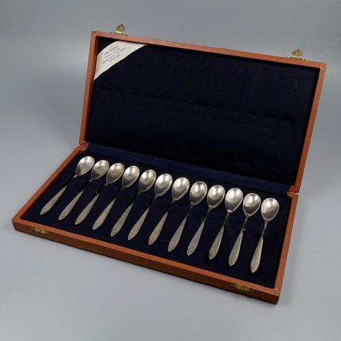 Zilverfabr. Voorschoten, ART-DECO - Cuillère à thé (12) -, Antiek en Kunst, Antiek | Zilver en Goud