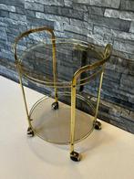 Serveerwagen - Elegante Vintage Serveertrolley | Regency &, Antiek en Kunst, Curiosa en Brocante