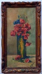 L. Smet (X - Coquelicots dans un vase ancien, Antiquités & Art