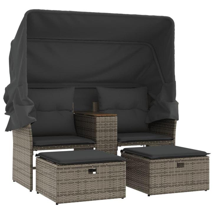 Poly Rattan Loungeset | Tweede Kansje | OP = OP, Tuin en Terras, Tuinsets en Loungesets, Nieuw, Rotan, Loungeset, 2 zitplaatsen