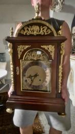 Horloge de table - Art nouveau Bois, Bronze, Verre -