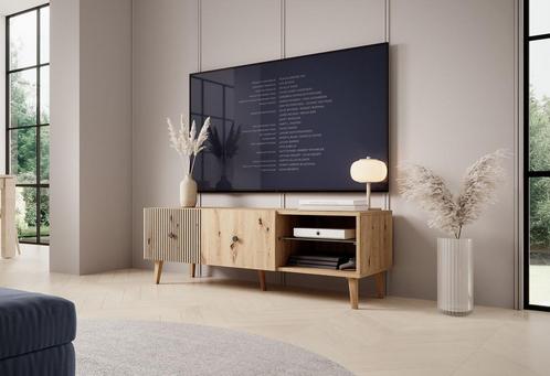 Meubella TV-Meubel Bali eiken 135 cm, Maison & Meubles, Armoires | Mobilier de télévision, Envoi