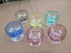 Pot (6) - 6 kleurrijke likeurglaasjes - Glas (glas-in-lood), Antiquités & Art