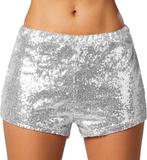 2dekans | Dressforfun Pailletten-short zilver M -, Kleding | Dames, Ophalen of Verzenden, Nieuw