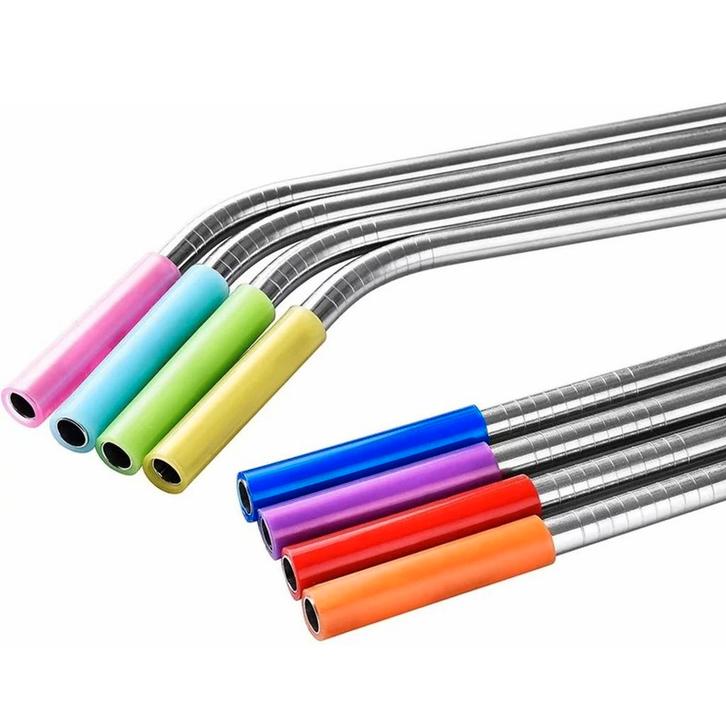 Fako Bijoux - Siliconen Mondstukken Voor Metalen Rietjes -, Huis en Inrichting, Keuken | Bestek, Verzenden