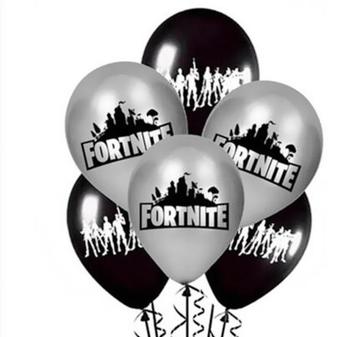 Ballonnen ballon fortnite 10 stuks!! 5x zwart + 5x grijs disponible aux enchères