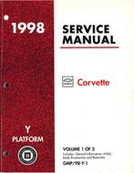 1998 CHEVROLET CORVETTE WERKRPLAATSHANDBOEK ENGELS, Auto diversen, Handleidingen en Instructieboekjes