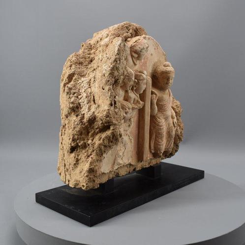 Gandhara Gips EEN GANDHARA STUCCO RELIEF VAN BOEDDHA, DIE, Verzamelen, Mineralen en Fossielen