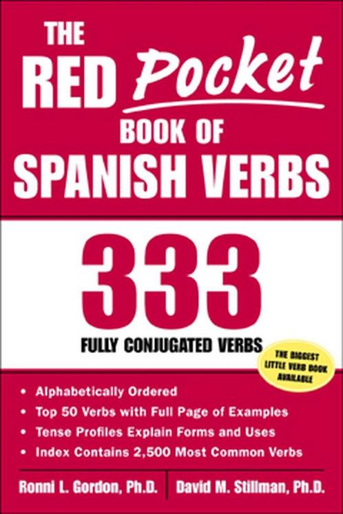 Red Pocket Book of Spanish Verbs 9780071421621, Livres, Livres Autre, Envoi