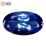 1 pcs Blauw, Violet Tanzaniet - 15.48 ct - International, Nieuw