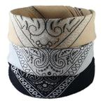Fako Fashion® - 3-Pack Paisley Bandana - Boeren Zakdoek -, Kleding | Heren, Verzenden, Nieuw