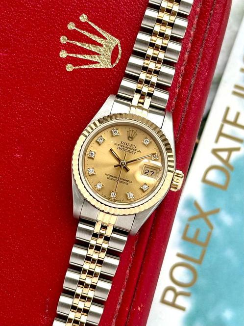 Rolex Lady-Datejust 26 69173G uit 1989, Handtassen en Accessoires, Horloges | Dames, Verzenden