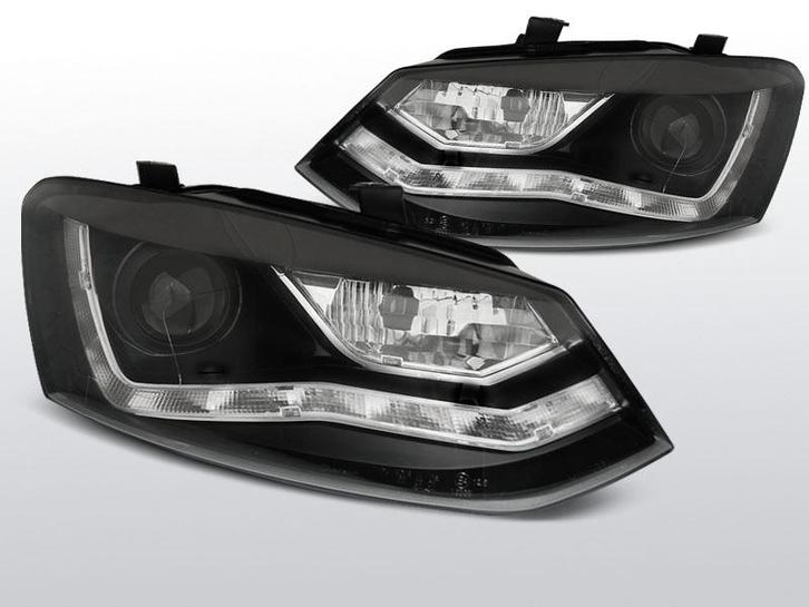 Koplampen Devil Eyes | VW Polo 6R 2009-2014 | zwart, Auto-onderdelen, Verlichting, Nieuw, Volkswagen, Verzenden